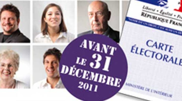 Pour battre la droite en 2012, important, l’inscription sur les listes électorales