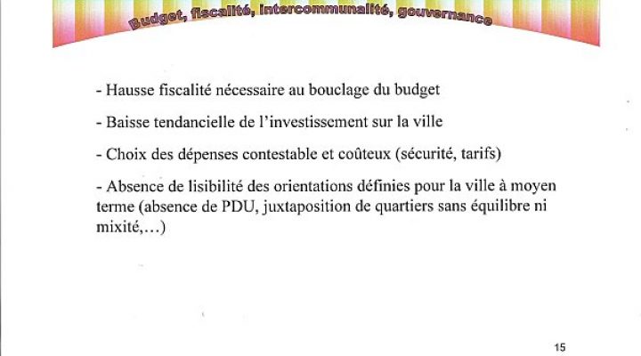 Compte rendu de mandat du 15 avril 2010