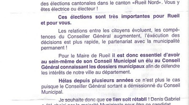 À Rueil-Malmaison comme dans les Hauts-de-Seine, la droite divisée