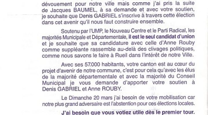 Révision du PLU : lettre au Commissaire Enquêteur